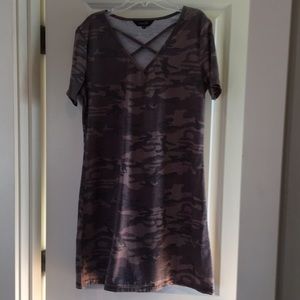 Camo T-shirt dress size medium